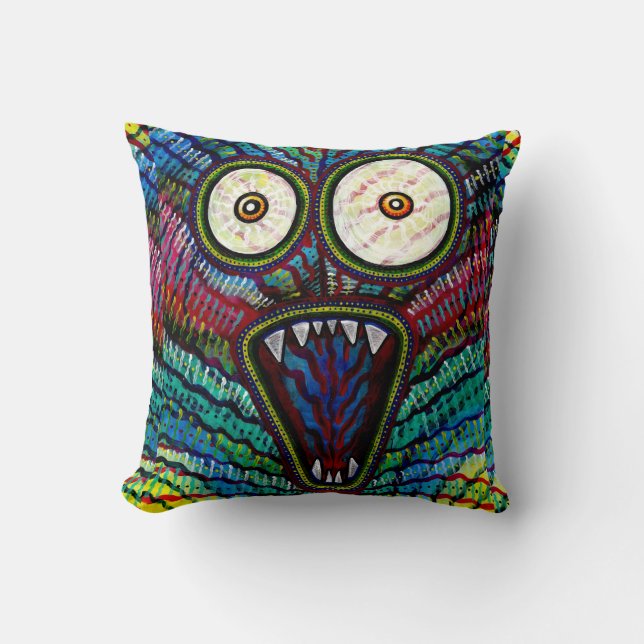 Spooky Monster Scream Cushion (Front)