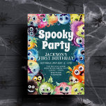 Spooky Monsters Kids Halloween Birthday Party Invitation<br><div class="desc">Spooky Monsters Kids Halloween Birthday Party Invitation</div>