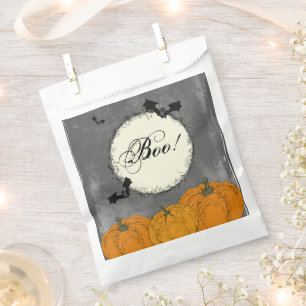 Spooky Moon and Bats Halloween Favour Bags