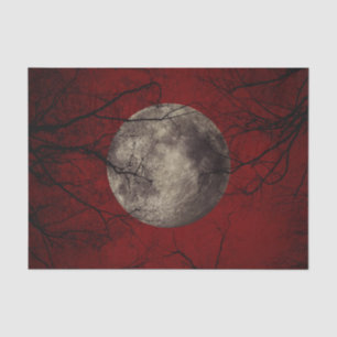 Spooky Moon Halloween Prints Tissue Paper