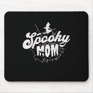 Spooky Mum Halloween Witch Cute Spooky Mama  Mouse Pad