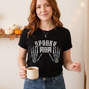 Spooky Mum Vintage Skeleton Halloween T-Shirt