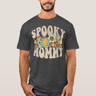 Spooky Mummy Matching Retro Halloween Ghost Boo  T-Shirt