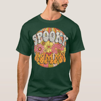 Spooky Mummy Retro Matching Family Groovy Hallowee T-Shirt