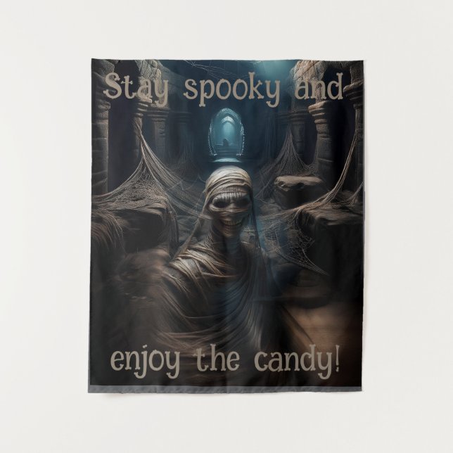 Spooky Mummy's Lair Tapestry (Front)