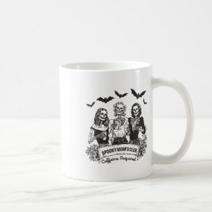 Spooky Mum's Club Caffeine Required Halloween Coff Coffee Mug