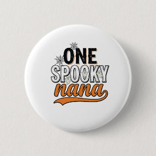 Spooky Nana Halloween Ghost Vintage Shirt Design_1 6 Cm Round Badge