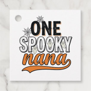 Spooky Nana Halloween Ghost Vintage Shirt Design_1 Favour Tags