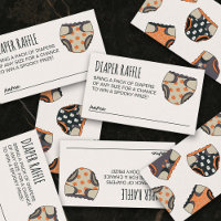 Spooky Neutral Halloween Baby Shower Diaper Raffle