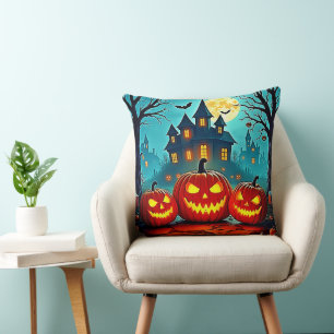 Spooky Night Haunted House Thrills Cushion