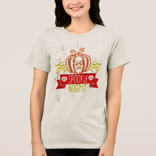 spooky night Tri-Blend shirt