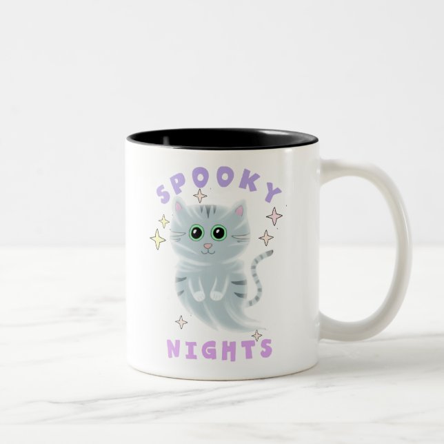 SPOOKY NIGHTS Two-Tone COFFEE MUG (Right)