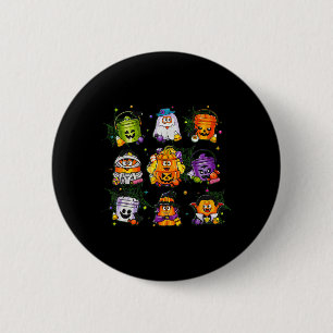 Spooky Nuggets Meal Bucket Halloween Chicken 6 Cm Round Badge