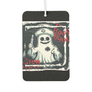 Spooky Nurse Ghost Haunted Hospital Crew Ghostly N Car Air Freshener