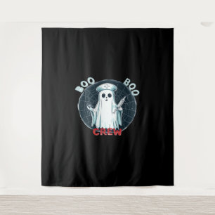 Spooky Nurse Ghost Haunted Hospital Crew Ghostly N Tapestry