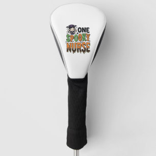 Spooky Nurse Halloween Vintage Engraving Design_1 Golf Head Cover