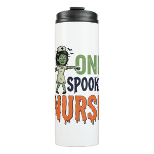 Spooky Nurse Halloween Vintage Vector Design_1 Thermal Tumbler