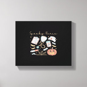 Spooky Nurse Life Oversized T-Shirt Canvas Print