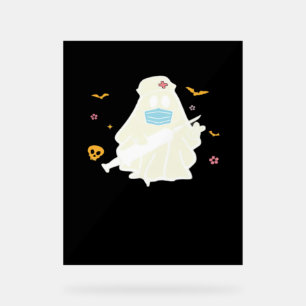 Spooky Nurse Practitioner Cute Halloween Oversized Acrylic Sign