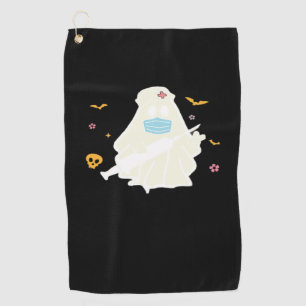 Spooky Nurse Practitioner Cute Halloween Oversized Golf Towel