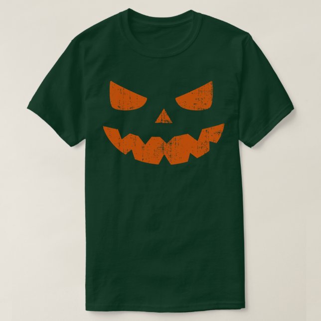 Spooky o Lantern halloween pumpkin face T-Shirt (Design Front)