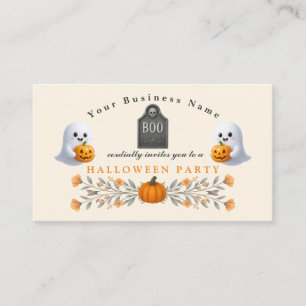 Spooky Office Halloween Party Essentials Business Card