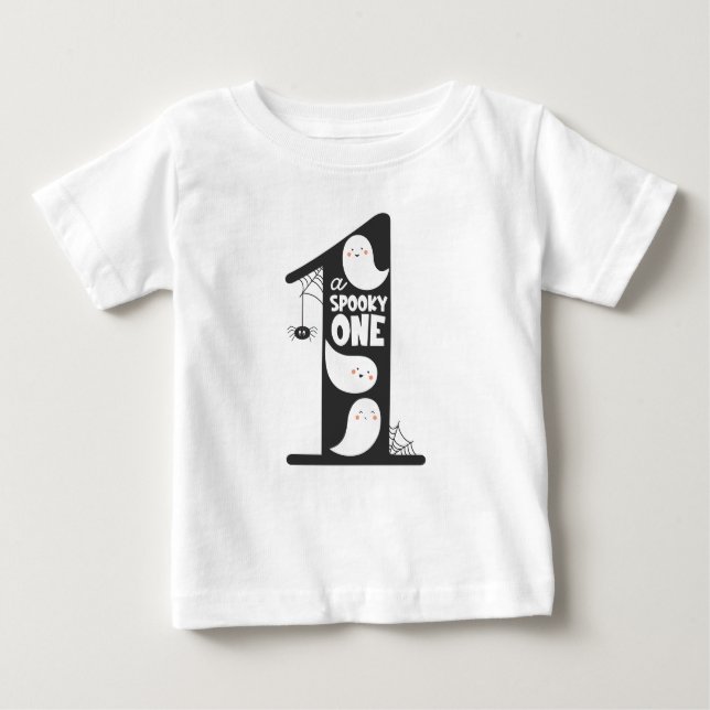 Spooky One 1st Birthday Baby Shirt (Front)