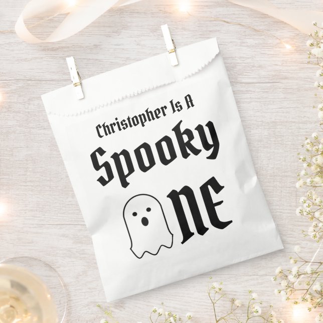Spooky One 1st Birthday Favour Bags (Clipped)