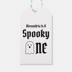 Spooky One 1st Birthday Gift Tags