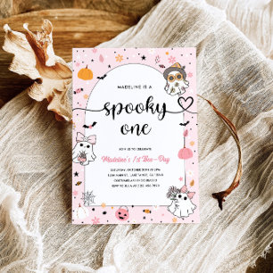 Spooky One 1st Birthday Halloween Invitations, Invitation