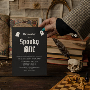 Spooky One 1st Birthday Invitation