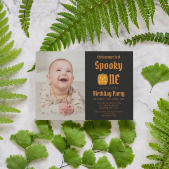 Spooky One 1st Birthday Invitation (Creator Uploaded)
