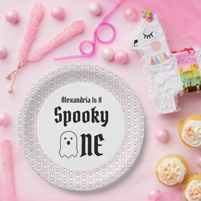 Spooky One 1st Birthday Paper Plate (Party)