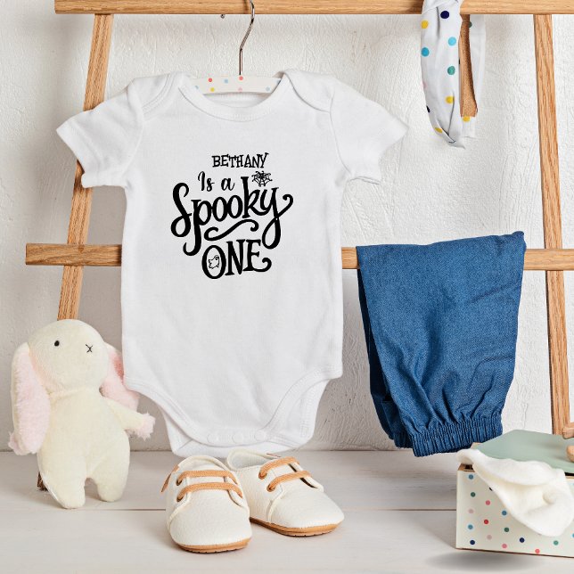 Spooky One 1st Birthday Party  Halloween Baby Bodysuit (Creator Uploaded)