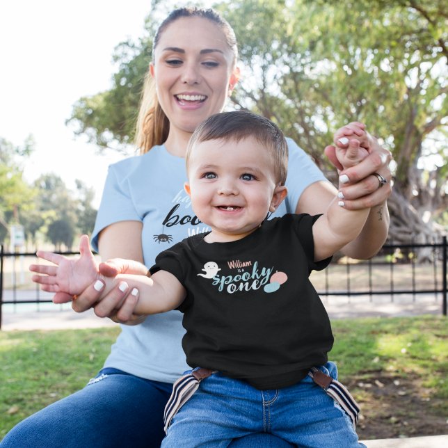 Spooky One Boy's First Birthday Baby T-Shirt (Creator Uploaded)