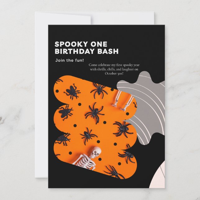 SPOOKY ONE custom  Invitation (Front)