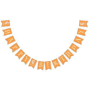 Spooky One Cute Ghost Boy Halloween Happy Birthday Bunting