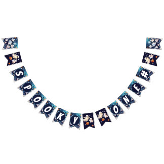 Spooky one cute Halloween Birthday  Bunting