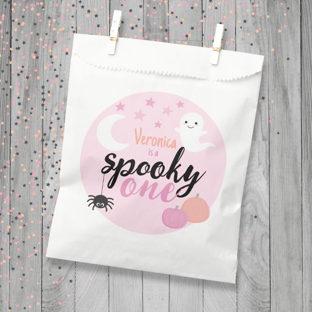 Spooky One First Birthday Favour Bags (Spooky One Custom Favor Bag)