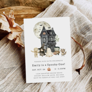 Spooky One First Birthday Invitation