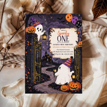 Spooky One First Birthday Little Boo Ghost