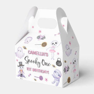 Spooky One Girls Halloween 1st Birthday  Favour Box