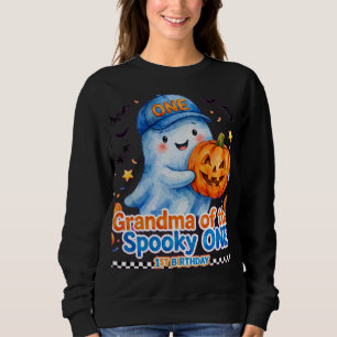 Spooky ONE Grandma Sweatshirt - Blue Ghost Hallowe
