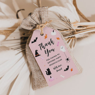 Spooky One Halloween 1st Birthday Girls Ghost Gift Tags