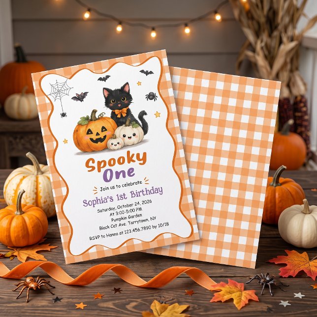 Spooky One Halloween 1st Birthday Invitation (Creator Uploaded)