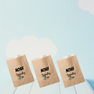 Spooky One   Halloween 1st Birthday   Minimal Blue Favour Bags