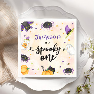 Spooky One Halloween 1st Birthday Napkin