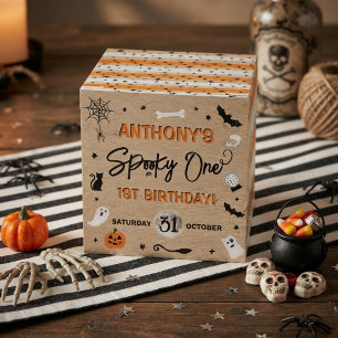 Spooky One! Halloween 1st Birthday Party Favour Box