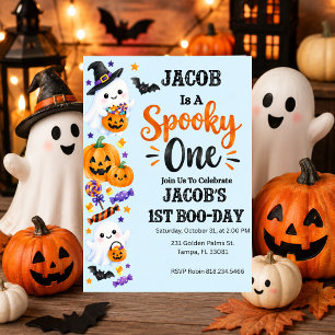 Spooky One Halloween 1st Birthday Party Invitation