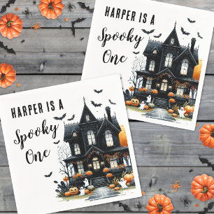 Spooky One Halloween 1st Birthday Party Napkin